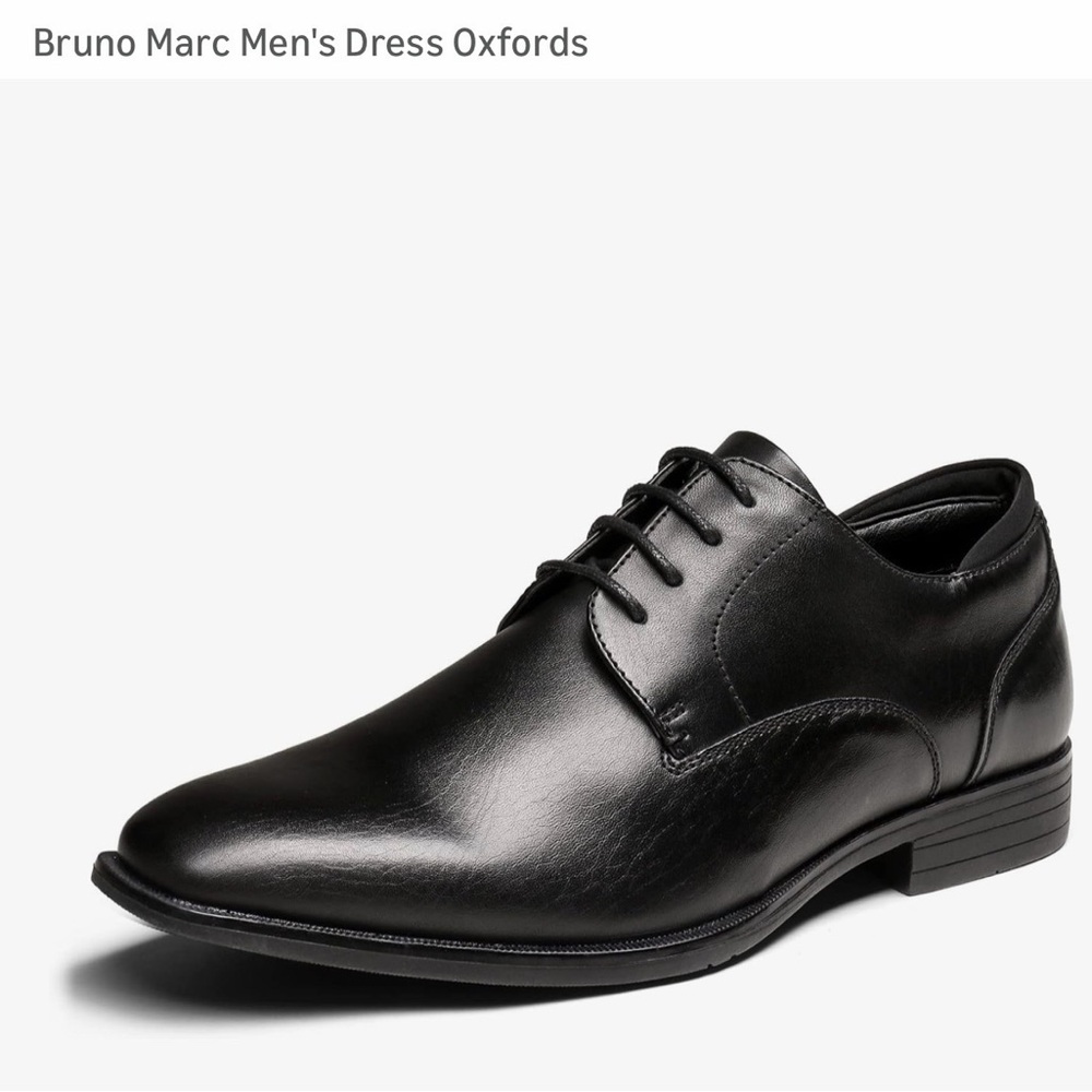 Bruno Marc Classic Black Men's Oxfords